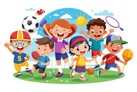 Спортивные ребята средней группы №6 "Теремок".